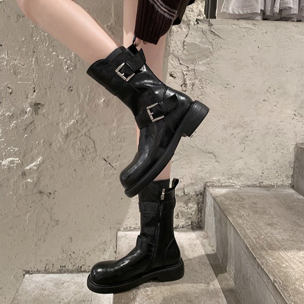 Chunky-Soled Equestrian Boots