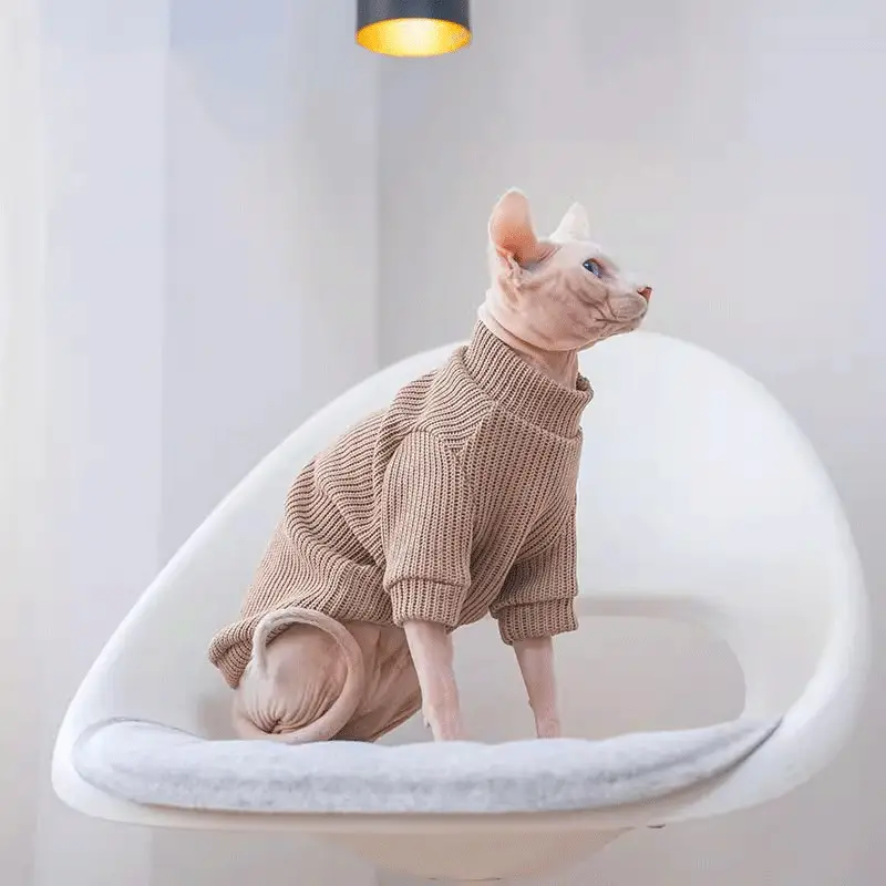 Sphynx Cat Warm Sweater Soft Clothing For Hairless Cats Devon Rex