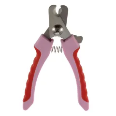 Pet Dog Cat Nail Clippers Scissors Grooming - Pink - View 1