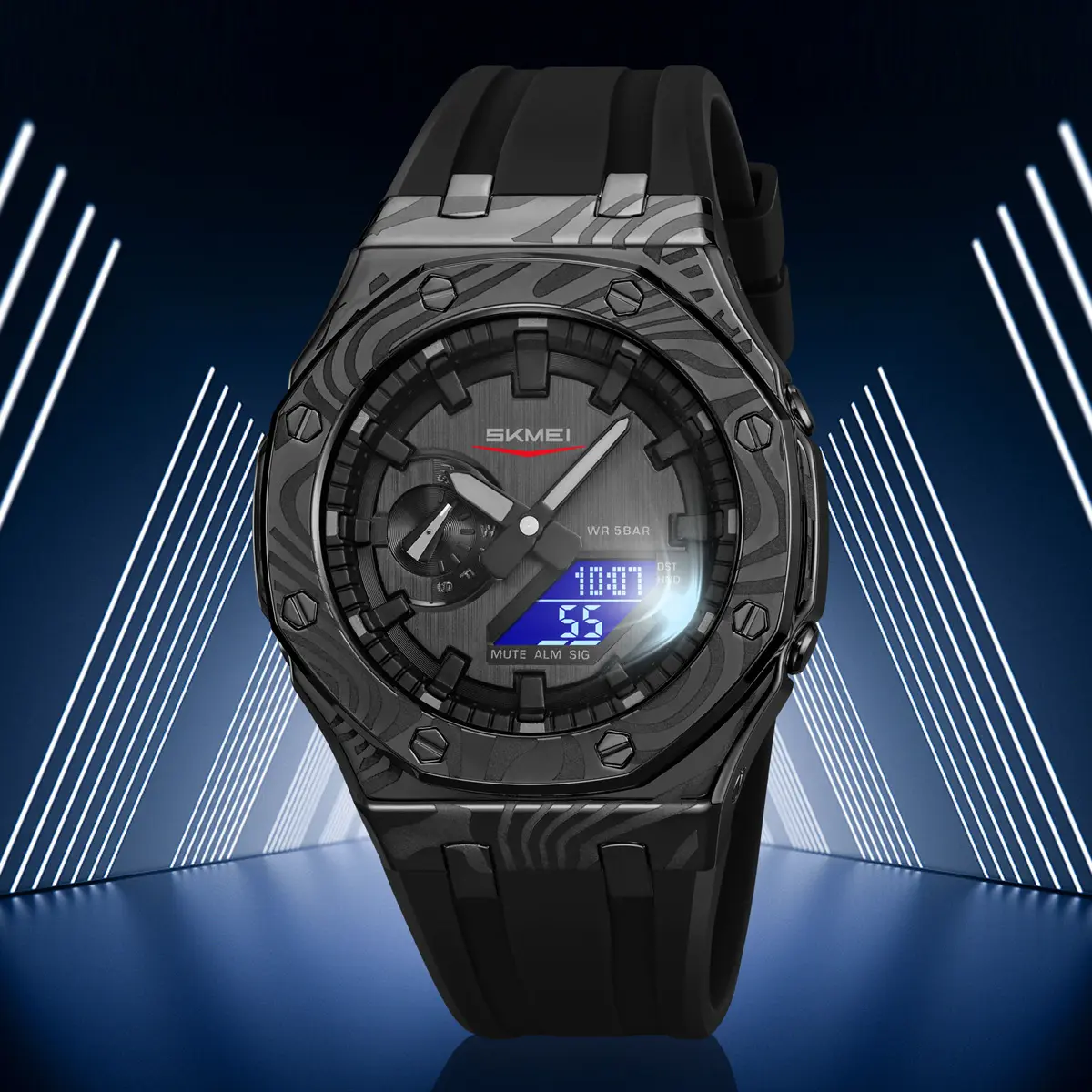 Men's Multifunctional Waterproof Digital Watch