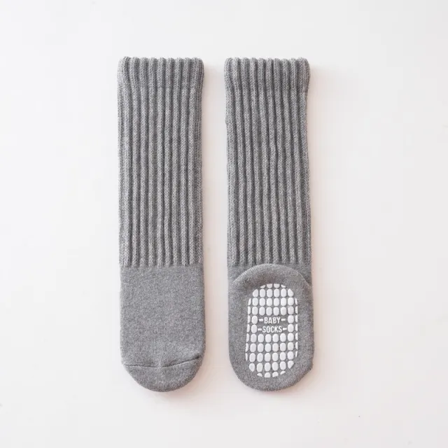 Autumn Winter Baby Socks Terry Thick Long Dark Gray - Shop at LoveMi