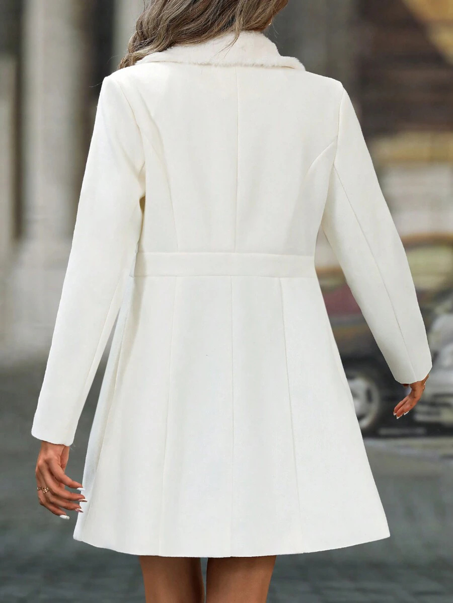 Straight-Collar Wool Coat, picture 5 of 5