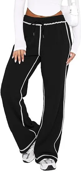 Women's Dressing Gown Jogging Casual Sweatpants Black - Shop at LoveMi