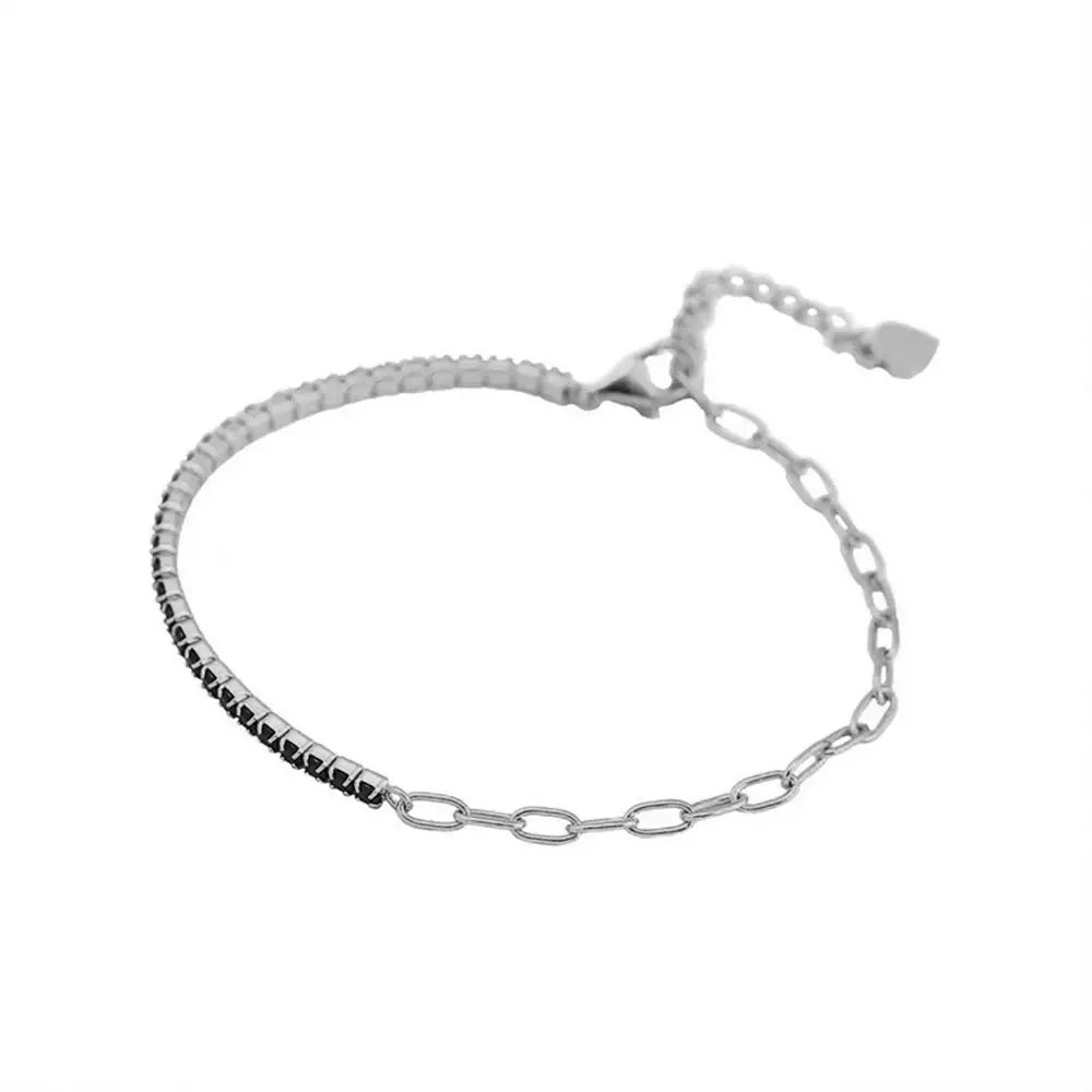 Silver Bracelet Wholesale Over Inlaid Zircon Jewelry