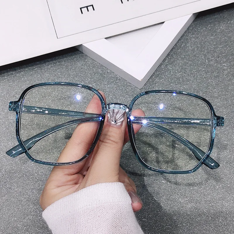 Title 2, Blue Ray Proof Fashionable Large Frame Glasses