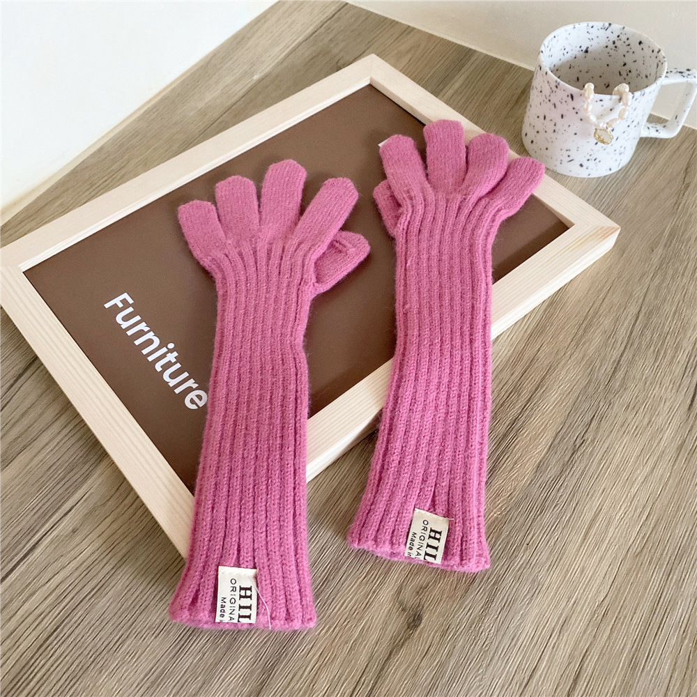 2 Long Gloves Pink