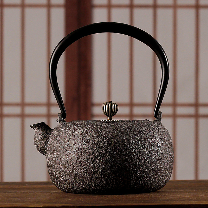 Title 2, Sand Iron Uncoated Teapot Home Office Leisure