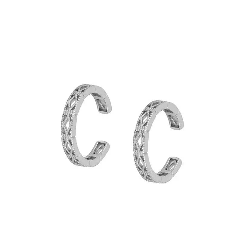 European And American Zircon Ear Clip Eardrops Hours Ear Ring