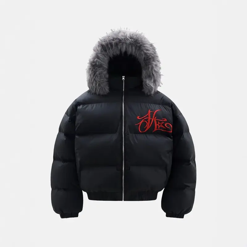 Men's American-style Vintage Zipper Cardigan Cotton-padded Jacket