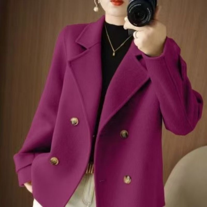 Loose-fit Wool Blazer For Fall And Winter