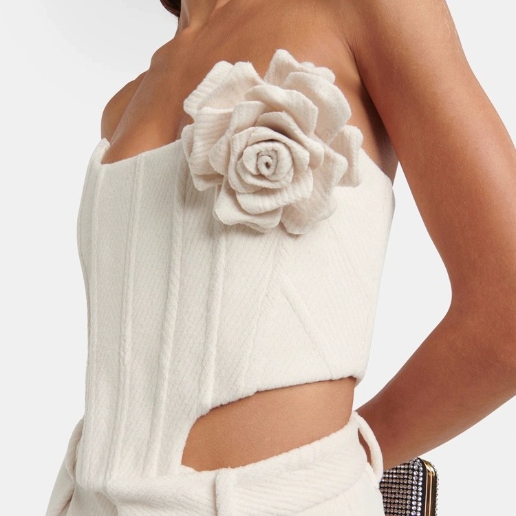 Hot Girl Tube Top Women's Autumn Hip-wrapped Casual Wide-leg Pants Fashion Two-piece Suit