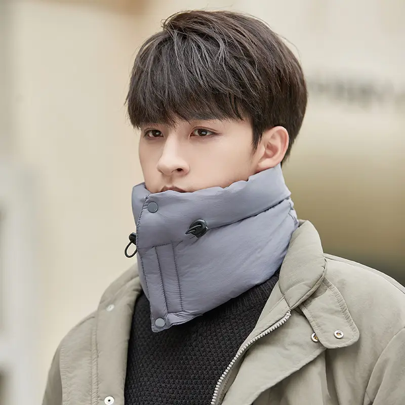 Winter Riding Warm Scarf Neck Protection Riding Motorcycle Windproof Scarf Winter Down Cotton Men's Bandana