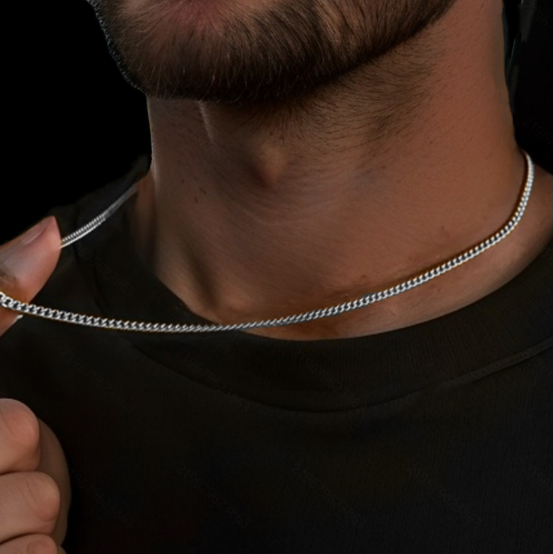 Side Single Chain Pendant Necklace Ornament