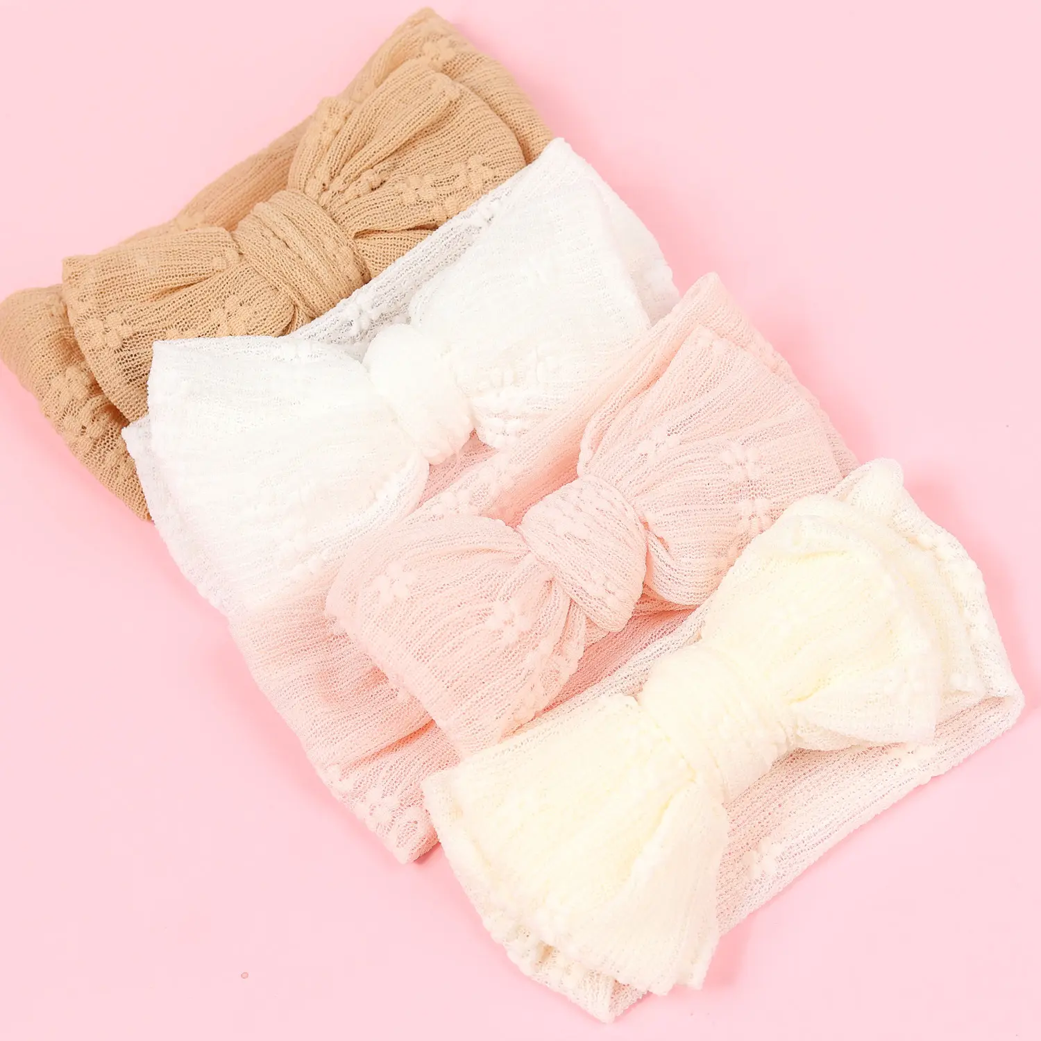 Baby Polyester Double Layer Bow Hair Band