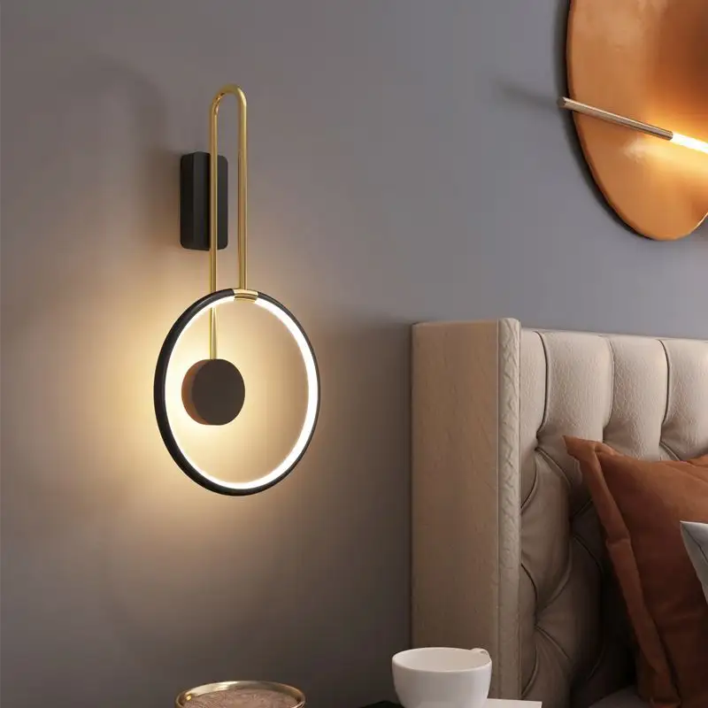 Bedroom Bedside Lamp Living Room Background Wall