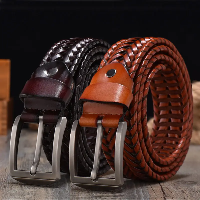 Handwoven Vintage Leather Belt