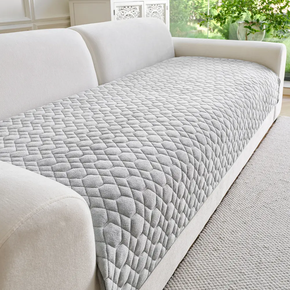 AutumnWinter Warm Short-Plush Sofa Cover