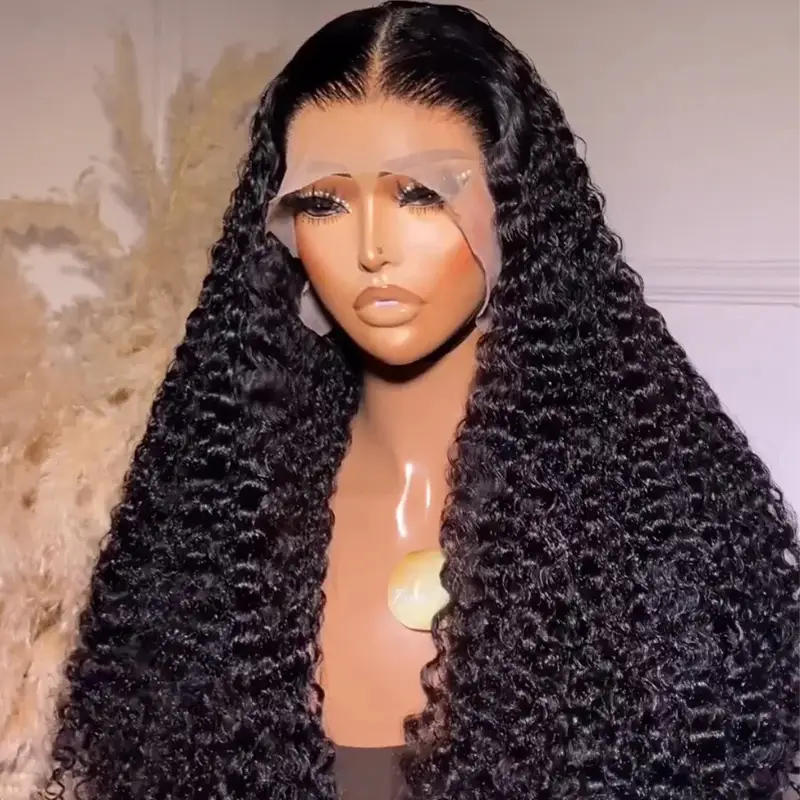 Burmese Curly Glueless Wig Human Hair SDD