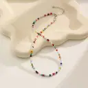 New Dopamine Candy-colored Rice-bead Necklace view 21