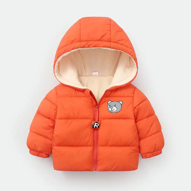 Children's Down Cotton-padded Warm Coat With Extra Fleece Lining
