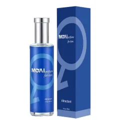 Ball Perfume Butterfly Gold Powder Mind Password Mo Ai Perfume - Moai Men'S Blue Case - View 1