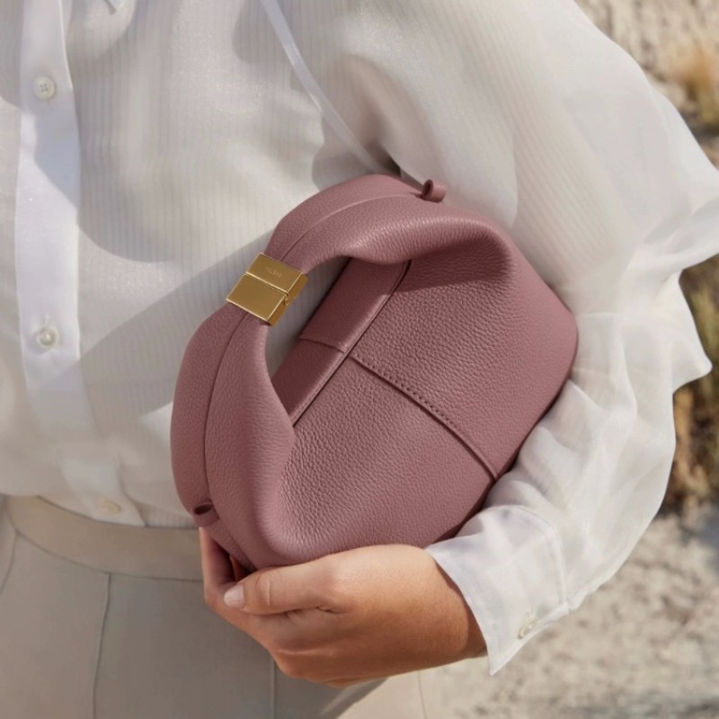 Lychee Pattern Cowhide Special-interest Design Shoulder Messenger Bag