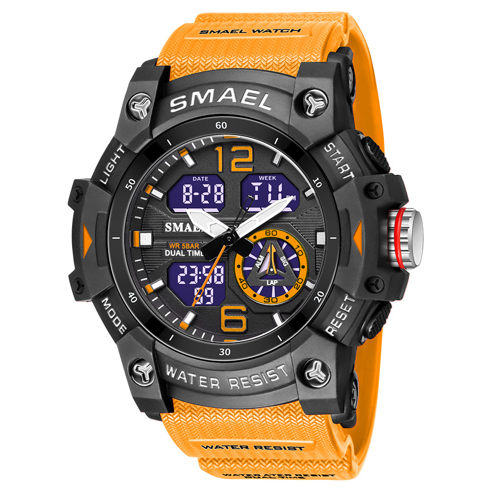 Mens Outdoor Transparent Watch With A Cool Dual-display Design