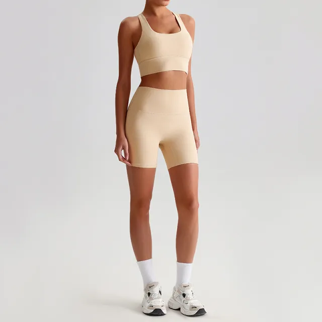 Fashion Sports Fitness Yoga Wear Suit Women 0197 Peanut Butter Suit Xl - Shop at LoveMi