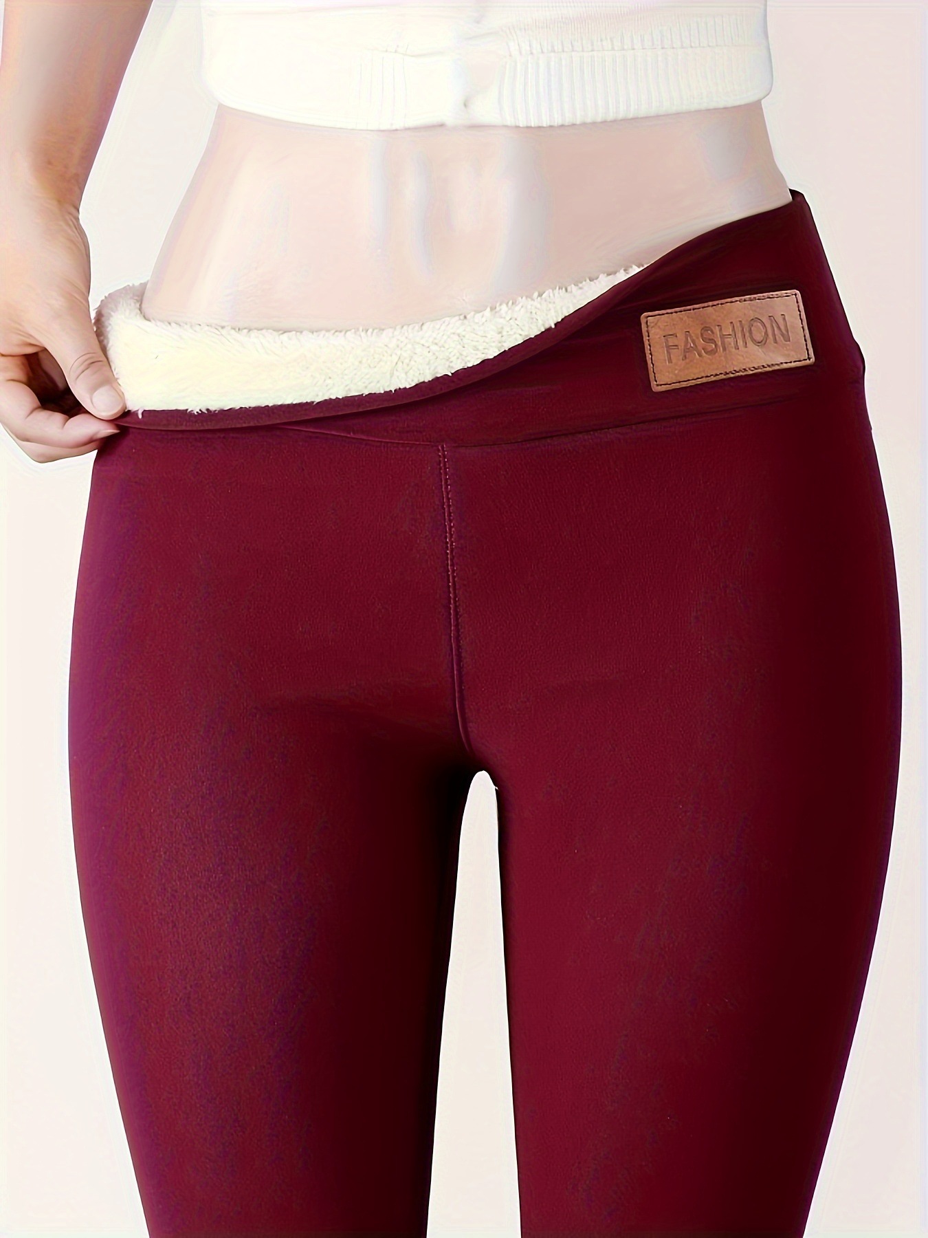 Women's Cashmere Fleece-lined Thickened Autumn And Winter Leggings - Image 6
