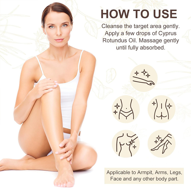 Cyperus Oil Hair Removal Treatment Essential Oil For Smooth, Fine Skin After Depilation