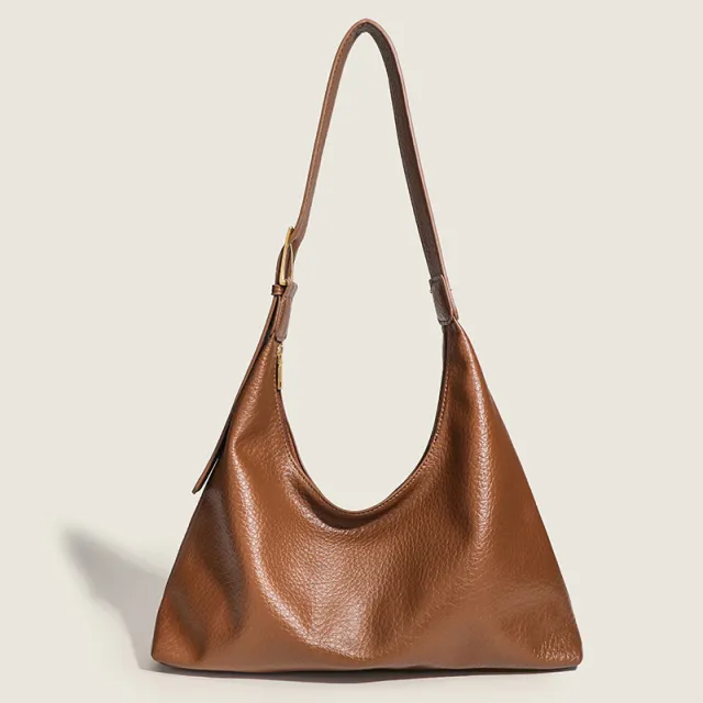 Retro Fashion Large Capacity Shoulder Tote Bag Brown - Shop at LoveMi