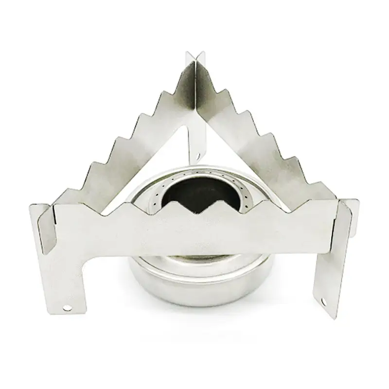 Stainless Steel Alcohol Stove Portable Small Simple Alcohol Stove Bracket 3 Pieces