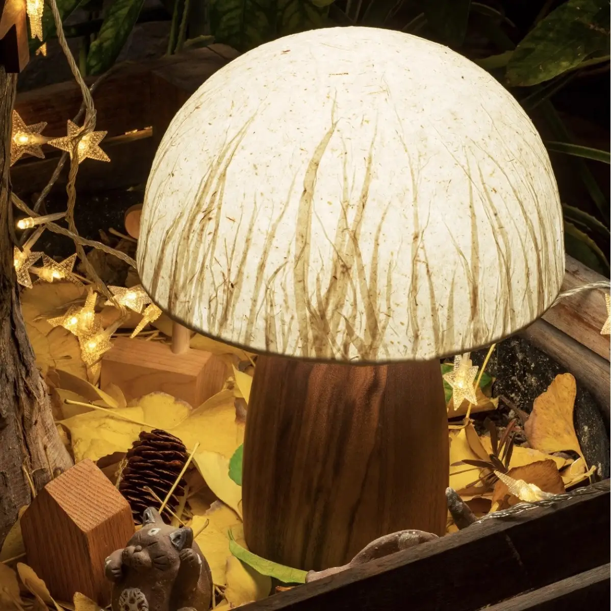 Mushroom Lamp Creative Handmade Japanese Style Atmosphere
