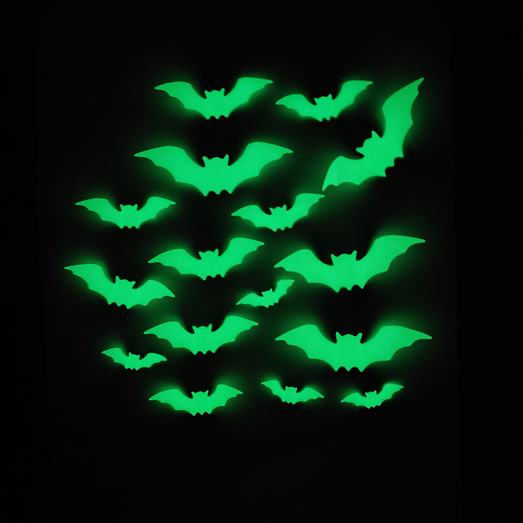 Title 8, Halloween Luminous Green Three-dimensional Bat ...