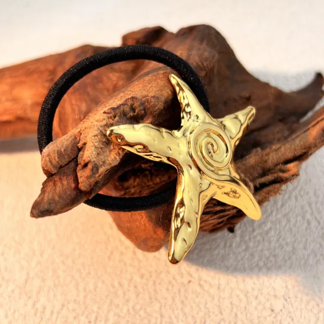Simple Stainless Steel Hair Ring Animal Starfish Fsys072 - Shop at LoveMi