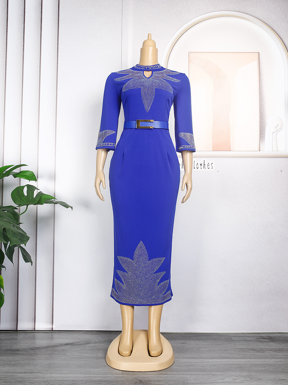 Beaded Rhinestone Party Dress, picture 9 of 10