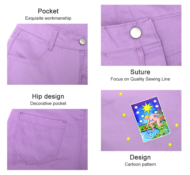 Title 3, Ladies Mid Waist Temperament Commuter Purple Lo...