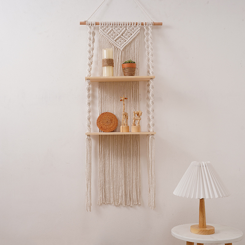 Bohemian Handwoven Tapestry Shelf