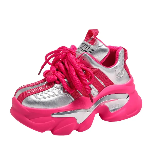 All matching Platform Height Increasing Shoes Casual Sneaker Women Red - Shop at LoveMi