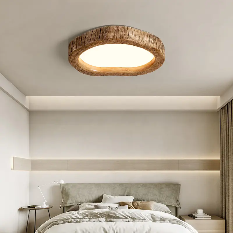 Bedroom Ceiling Lamp Wood Grain