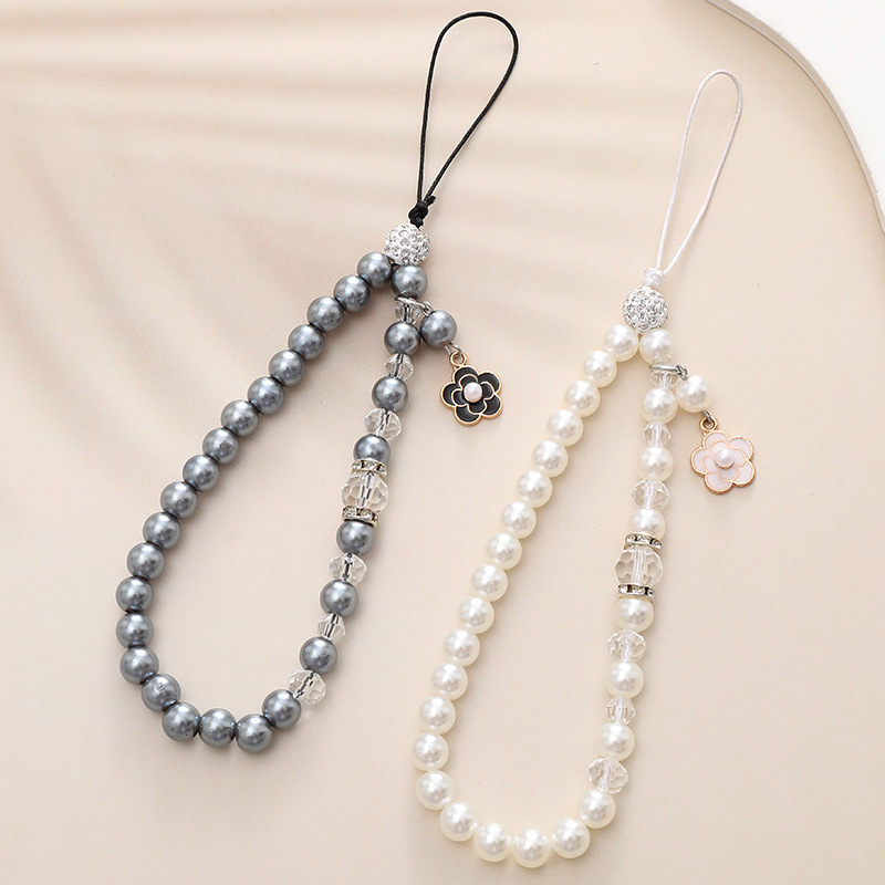 Mobile Phone Charm Classic Style Stringed Pearls Pendant