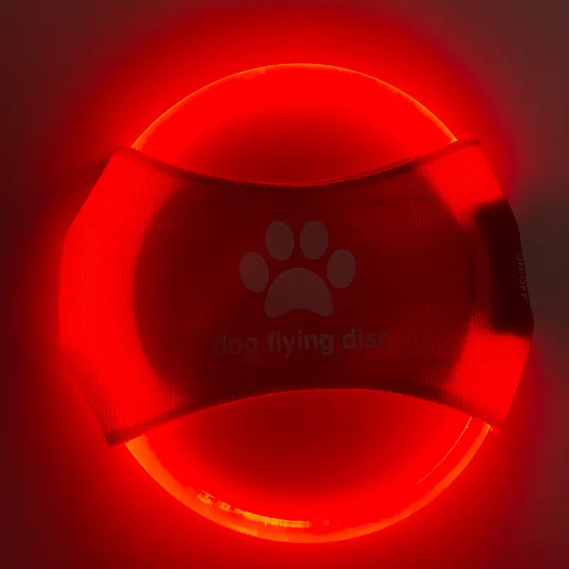 Dog Flying Discs Light Glowing LED LuminousTrainning
