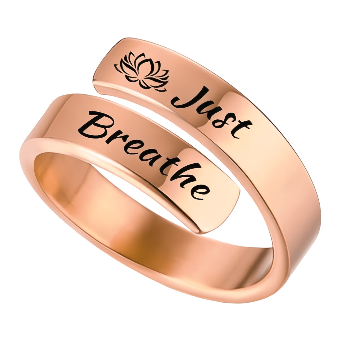 European And American Open Jewelry Female Letters Ring