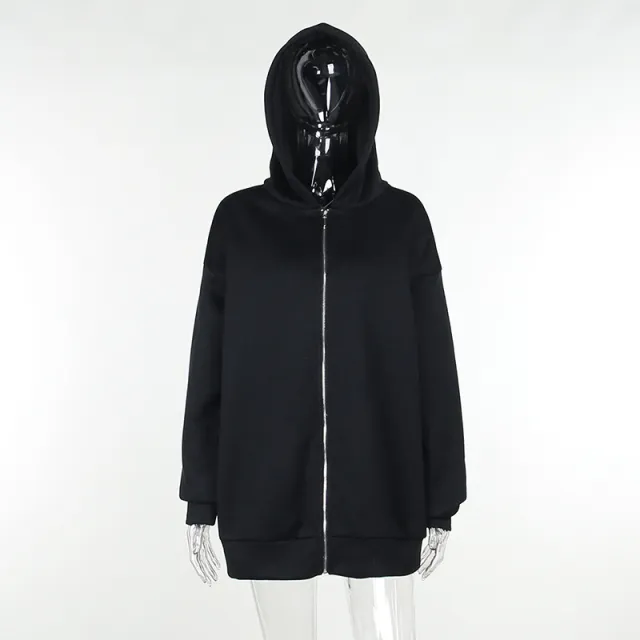 Long Sleeve Hooded Letter print Sweater Xy23473Dg Coat - Shop at LoveMi