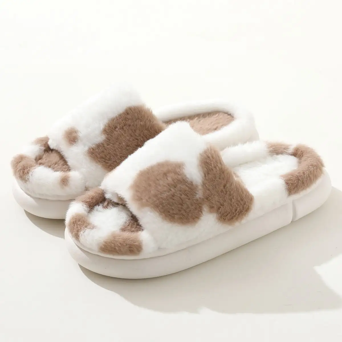 Fairy Style Thick-soled Eva Fluffy Slippers Women's Outer Wear