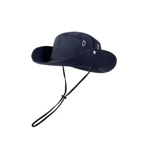 Summer Sun Protection Quick drying Outdoor Cap Sun Protection Big Brim Outdoor Navy Blue - Shop at LoveMi