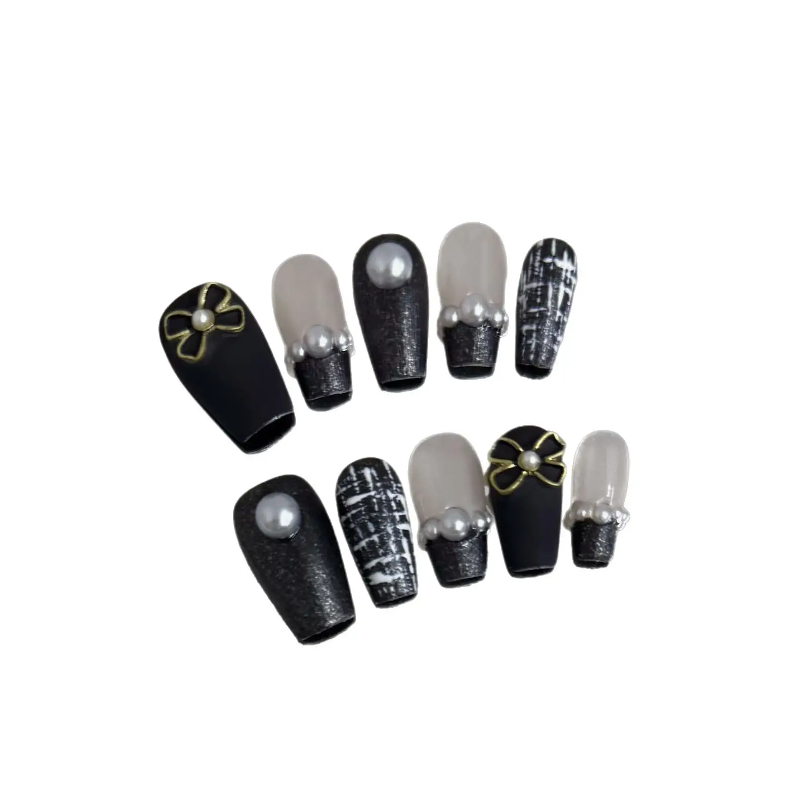Handmade Wear Nail Pearl Classic Style Retro Detachable