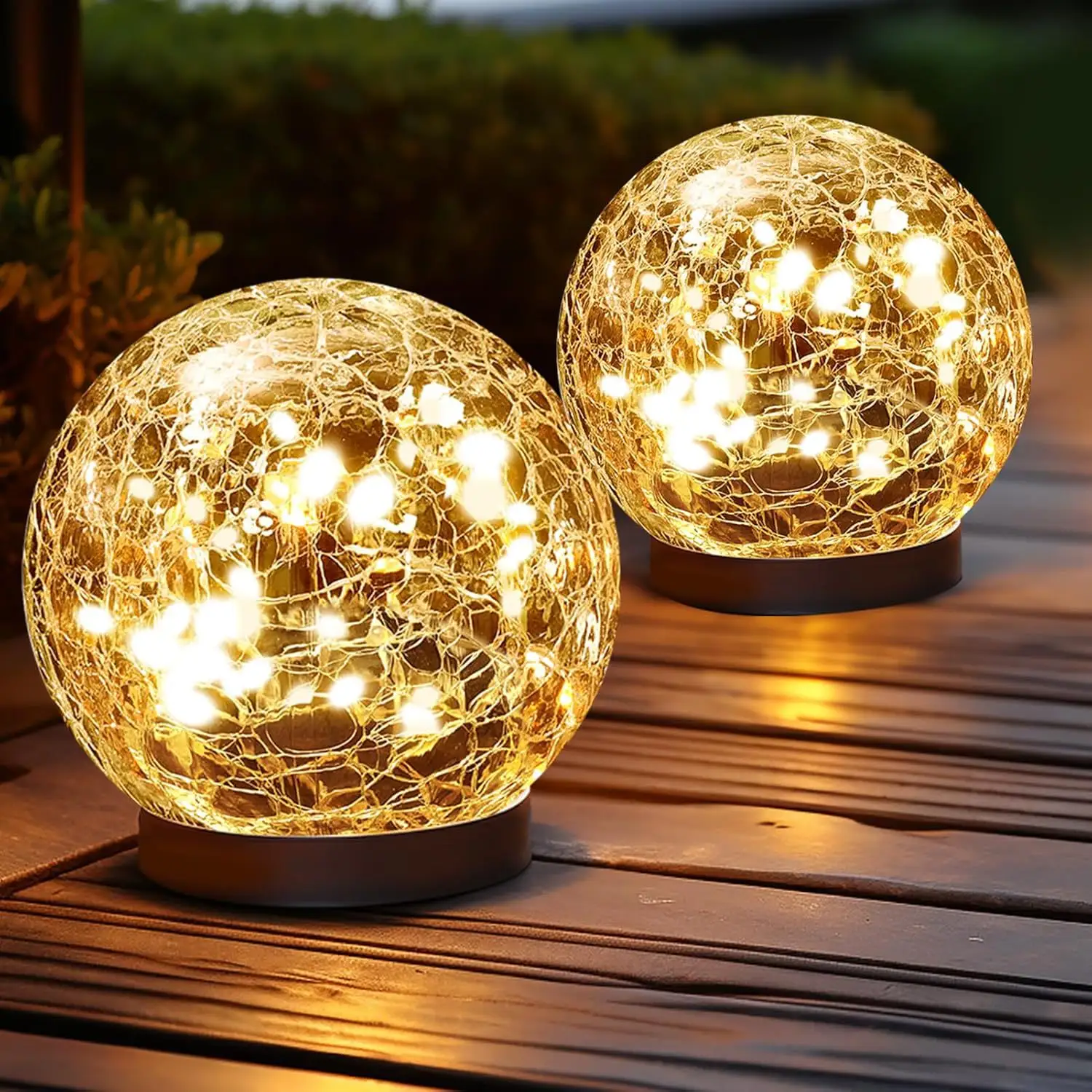 Solar Crack Ball Lamp Courtyard Landscape