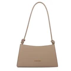 Simple Shoulder Personality French Candy Colour Underarm Women's Bag - Khaki - View 1