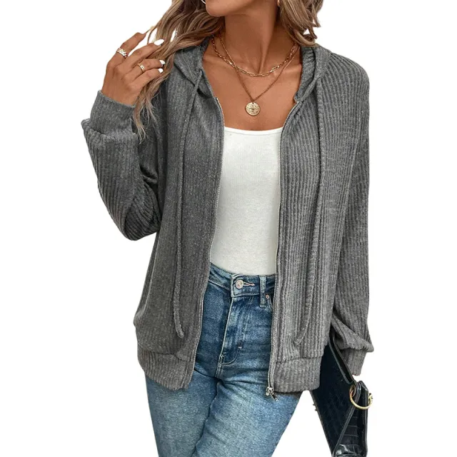 Women's Solid Color Hoodie Simple Versatile Slim Fit Lc25315830P2011 Xl - Shop at LoveMi